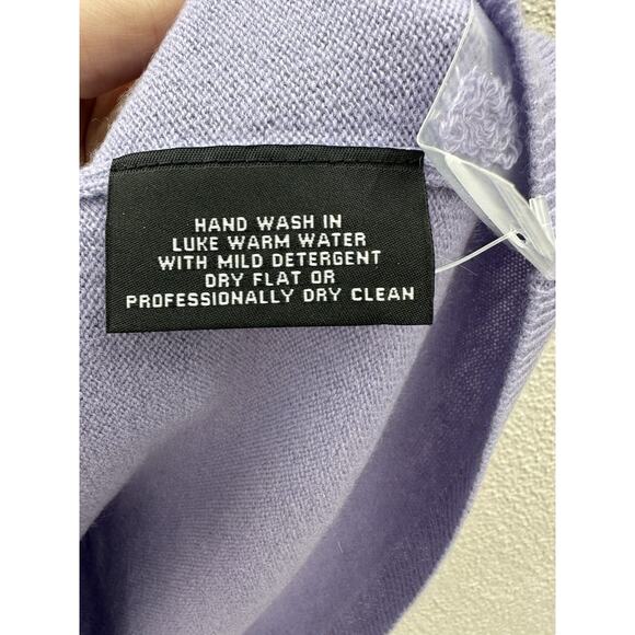 Sutton Studio Womens Sweater Size Large Wisteria Purple Turtleneck Cashmere NWTs - Picture 7 of 12